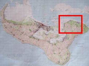 Map of study location - east Tongatapu